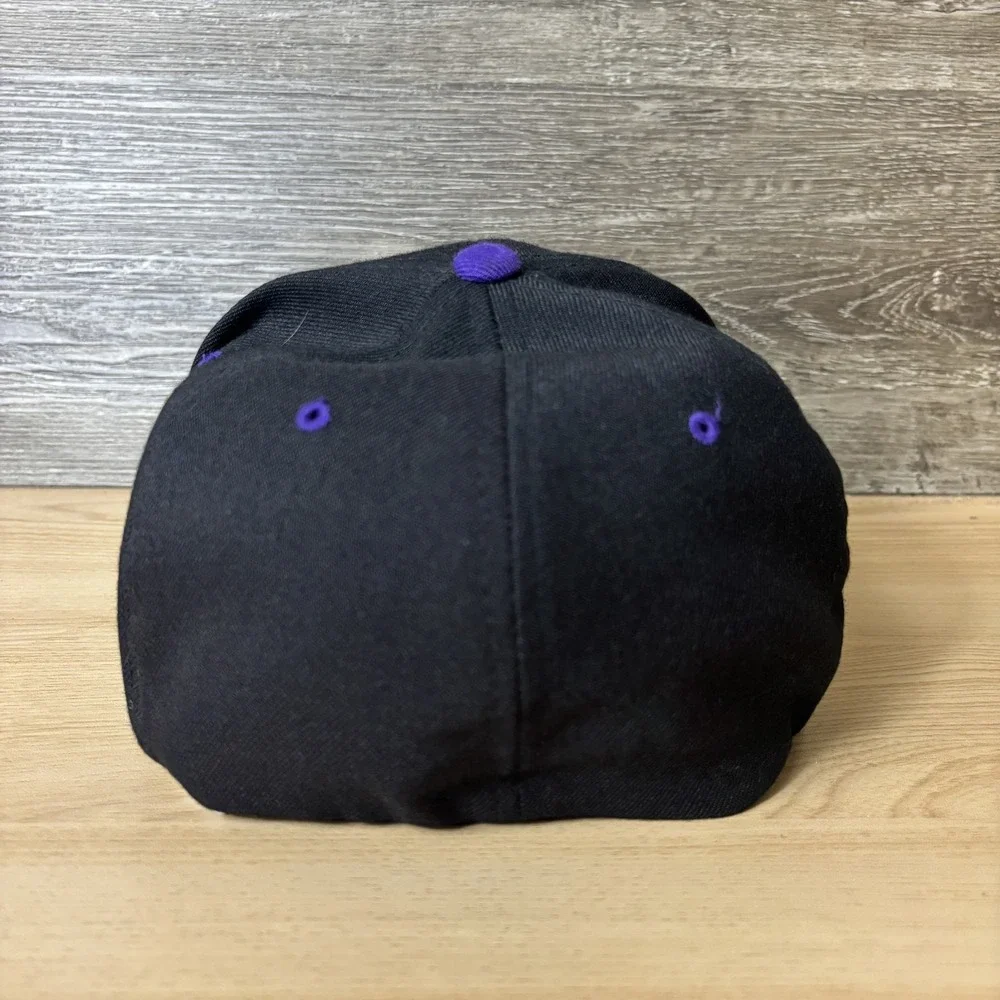 Vintage Sputs Racing Engines Hat Cap Fitted Mens One Size Black Purple Flexfit